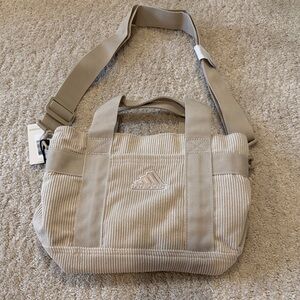 Adidas Tan Corduroy Crossbody Bag
